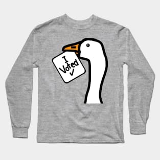 Goose says he Voted Long Sleeve T-Shirt